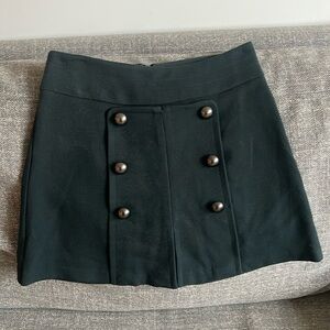 Button front mini skirt